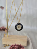 Real White Flower Pendant Necklace