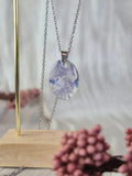 Cornflower Resin Pendant with Real Flowers